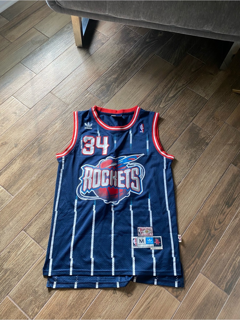 Adidas Hakeem Olajuwon Houston Rockets Retro Jersey